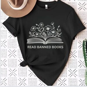 NEW Read banned books  Shirt, book lover gift